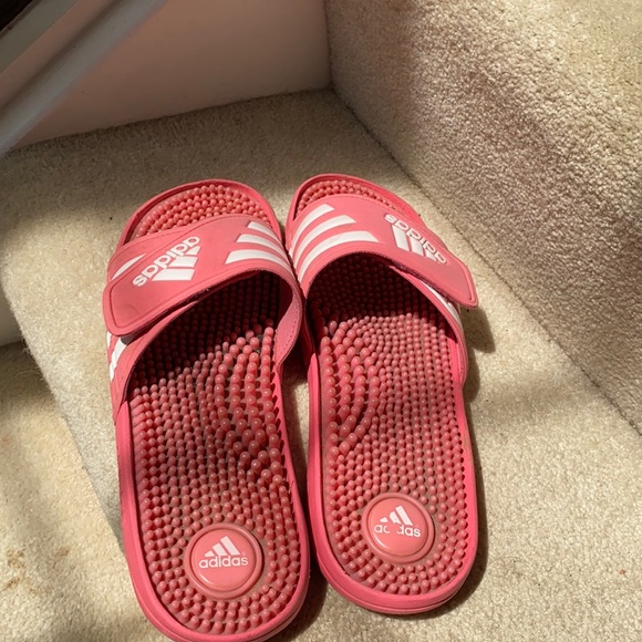 Pink Adidas Slippers - Picture 1 of 3
